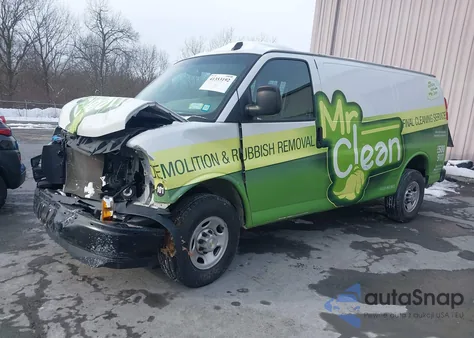 2021 Chevrolet Express Cargo Rwd 2500 Regular Wheelbase Wt из США, поврежденный, VIN 1GCWGAFP9M1171829